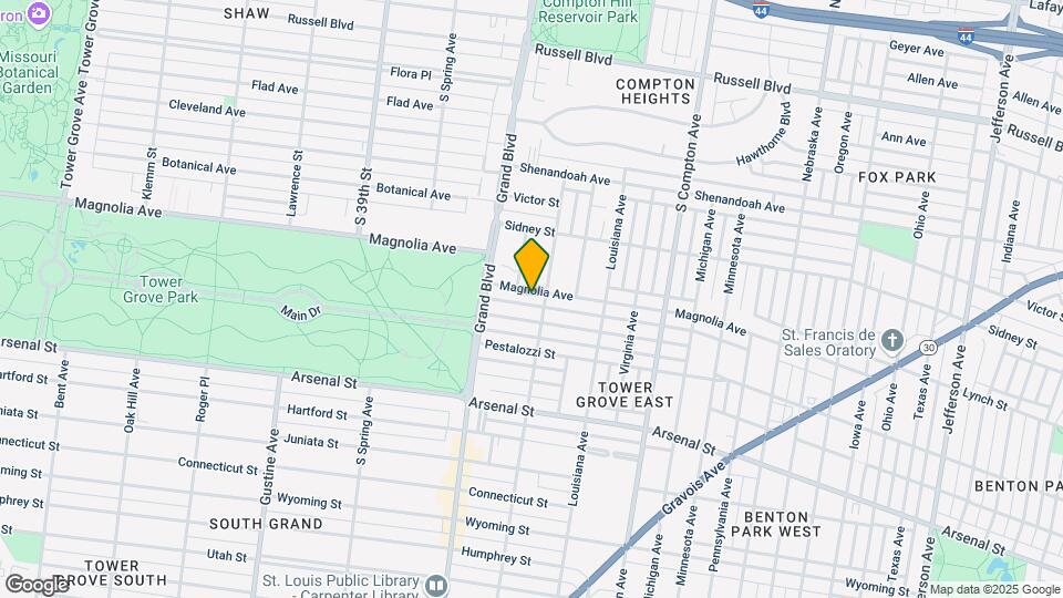 3512 Magnolia Ave Mapa y Detalles de la Ubicación