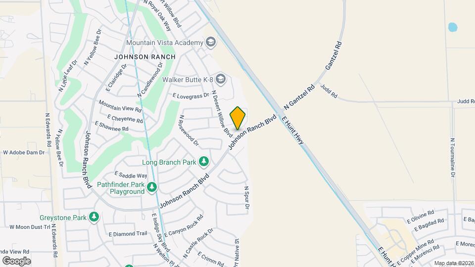 1245 E Palomino Way Map and Location Details