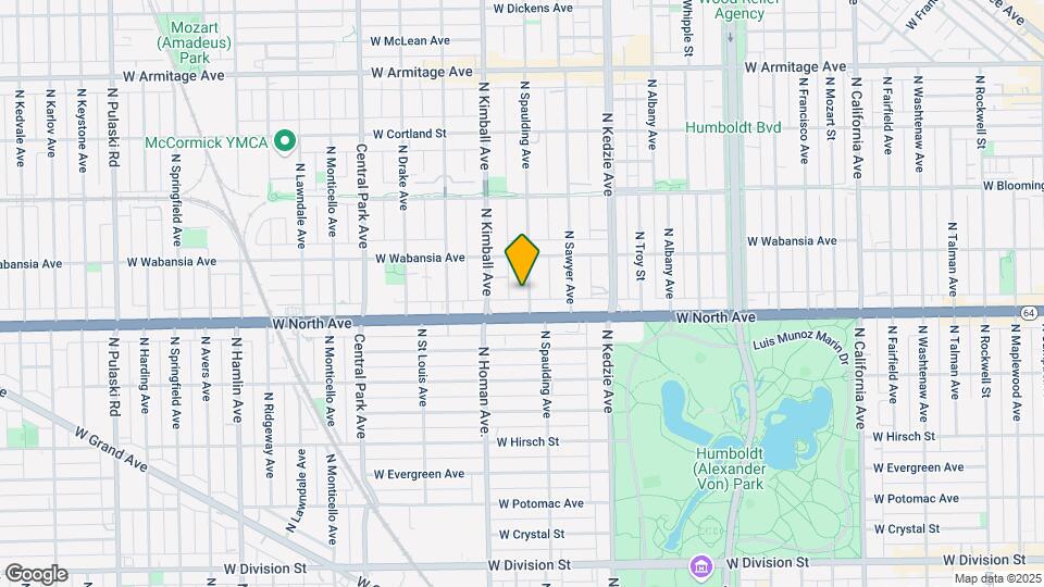 1620 N Spaulding Ave, Unit 1F Map and Location Details