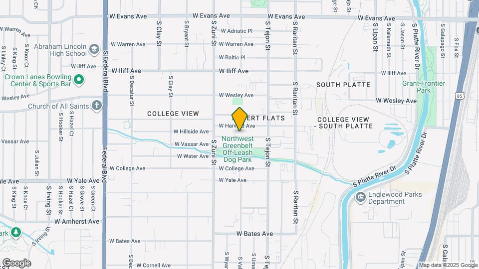 2241 W Hillside Ave Map and Location Details