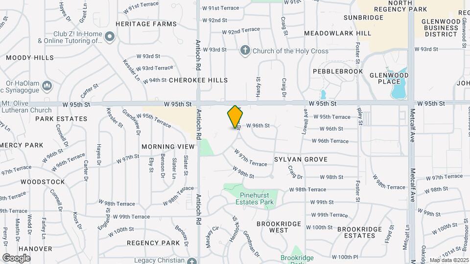 9616 Hadley Dr Map and Location Details