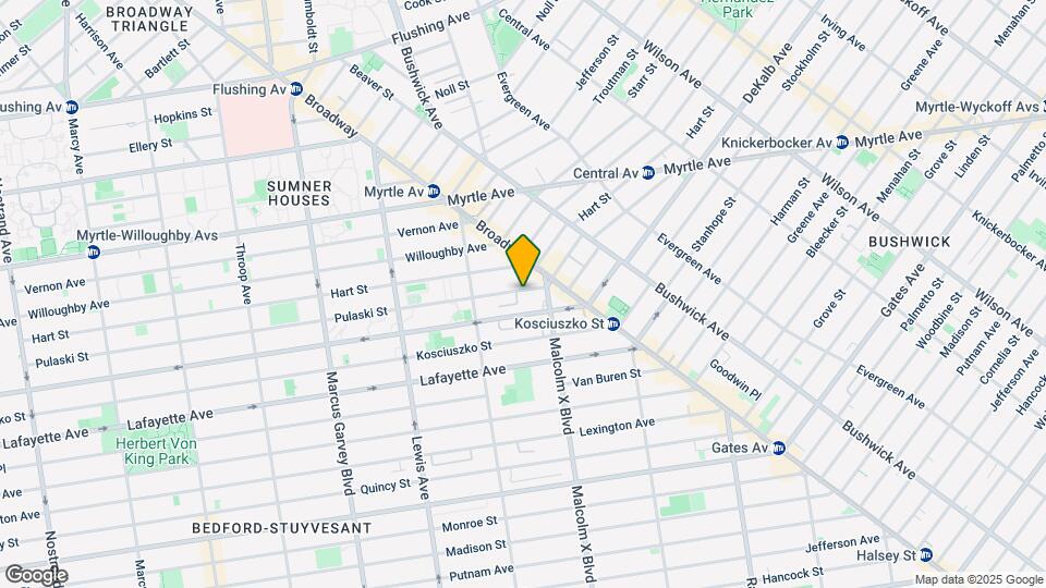 Bedford-Stuyvesant Mapa y Detalles de la Ubicación