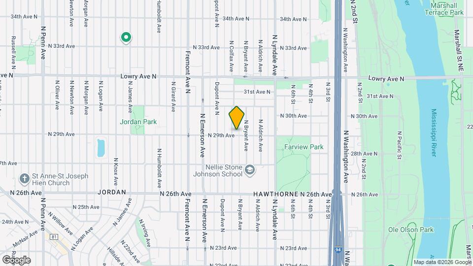 2900 N Colfax Ave Map and Location Details