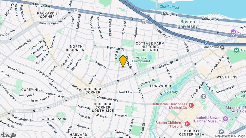 25 Parkman St, Unit 4 Map and Location Details