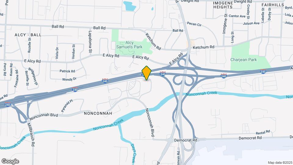 Furnished Studio-Memphis - Airport Map and Location Details