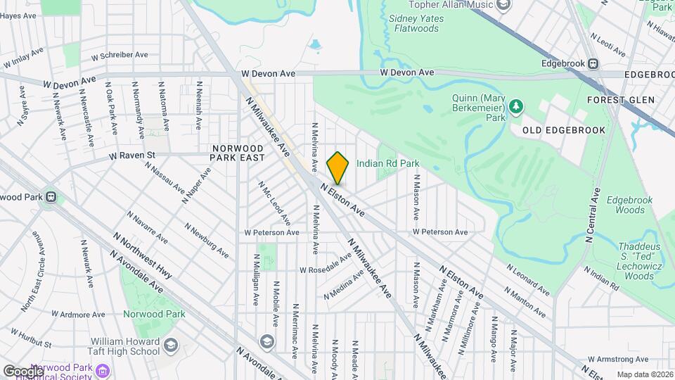 6115 N Elston Ave Map and Location Details