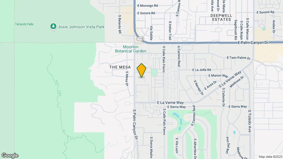 1950 S Palm Canyon Dr Mapa y Detalles de la Ubicación