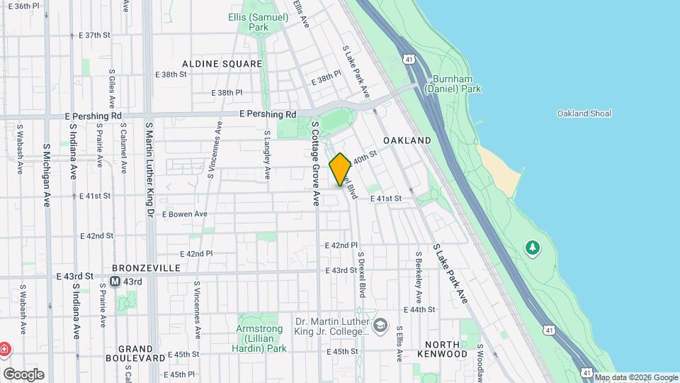 4100 S Drexel Blvd Map and Location Details