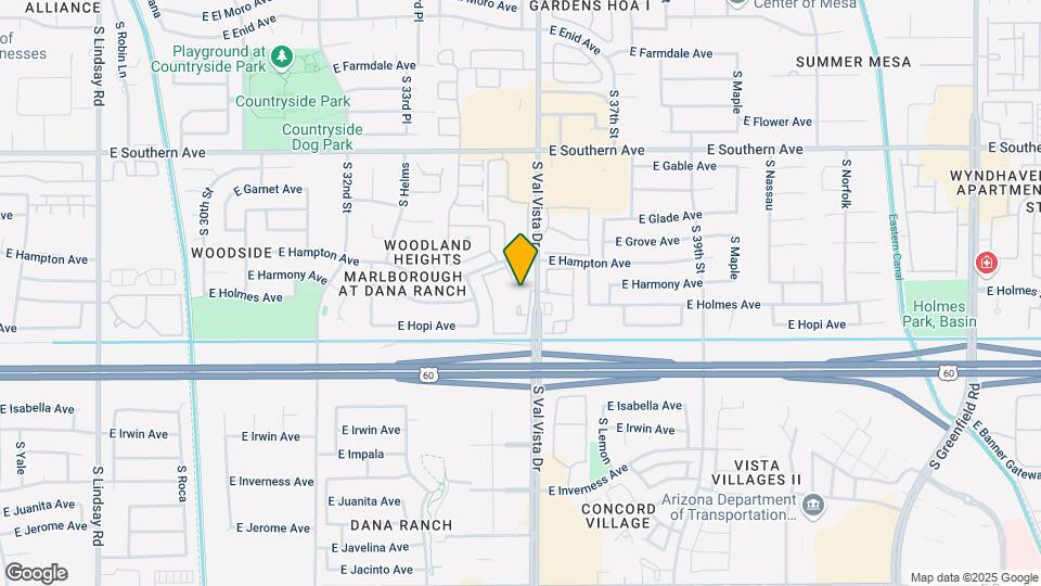 1440 S Val Vista Dr Map and Location Details