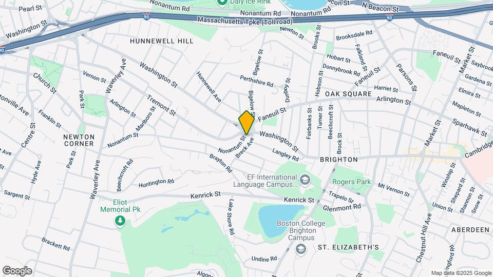 8 Nonantum St, Unit 1a Map and Location Details