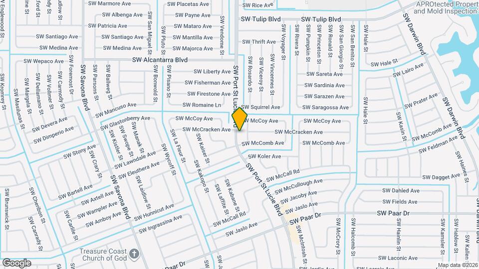 3757 SW Port St Lucie Blvd Mapa y Detalles de la Ubicación
