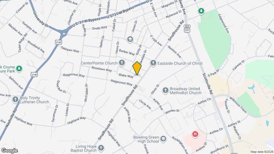 1125 Roselawn Way Map and Location Details