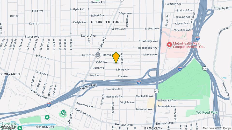 3607 Daisy Ave Map and Location Details