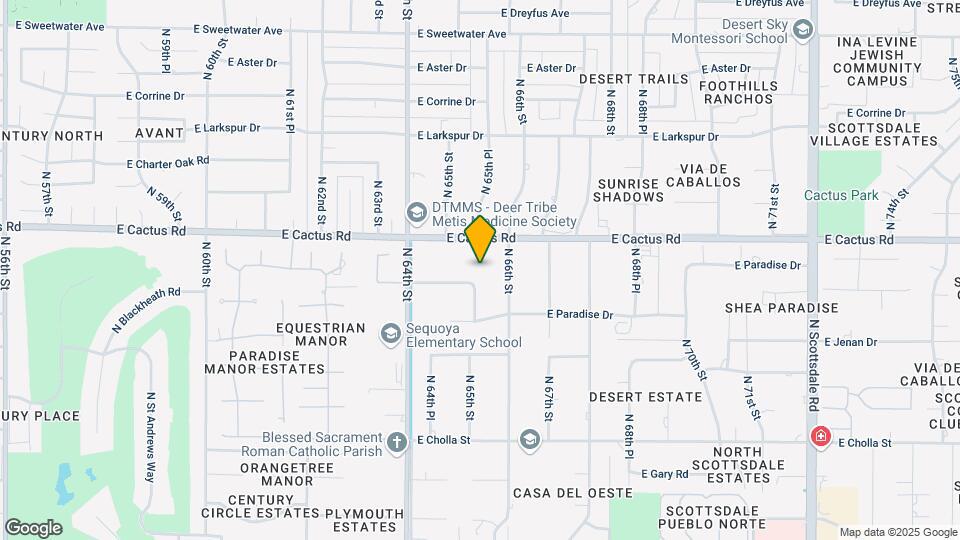 6518 E Sunnyside Dr Map and Location Details