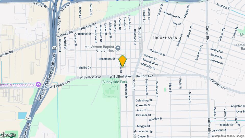 8407 Comal St Map and Location Details