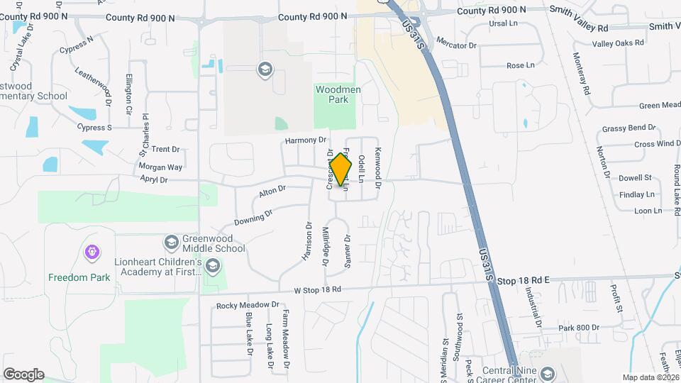 1316 Freemont Ln Map and Location Details