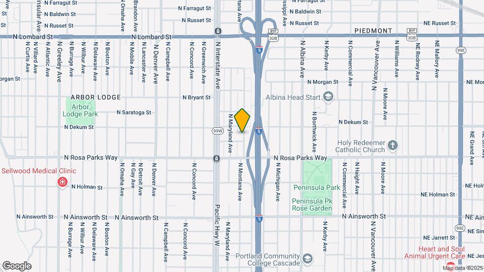 6627 N Montana Ave Map and Location Details