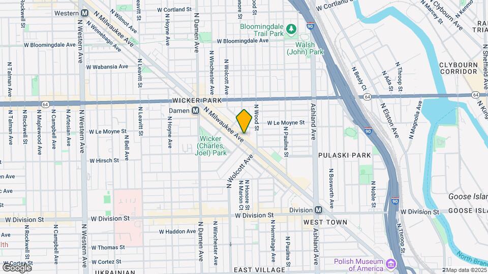 1439 N Milwaukee Ave Mapa y Detalles de la Ubicación