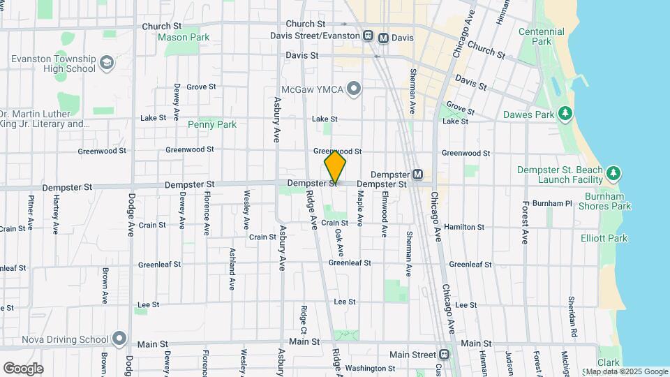 1030 Dempster St Map and Location Details