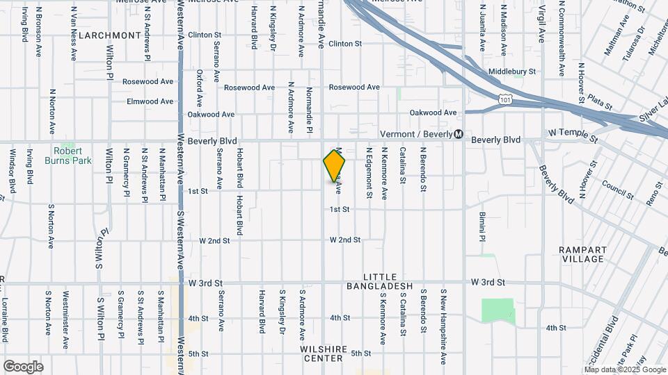 139 N Mariposa Ave Map and Location Details