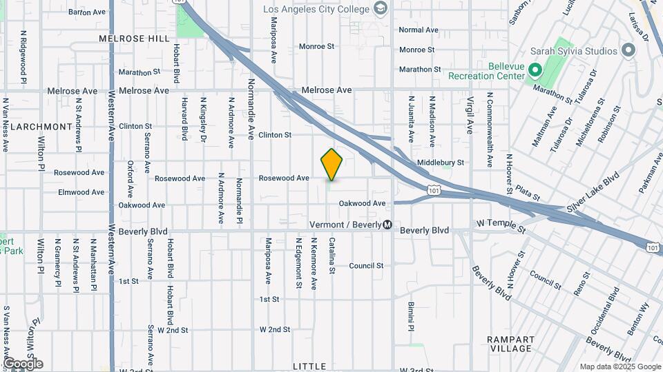 4160 Rosewood Ave Map and Location Details