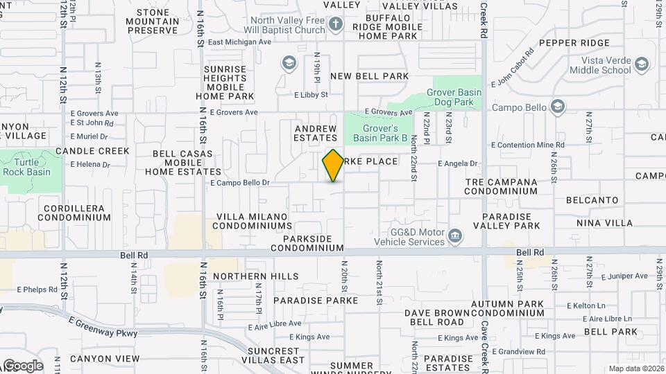 1935 E Campo Bello Dr Map and Location Details