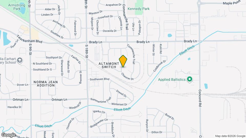 3317 Chaucer Dr Map and Location Details