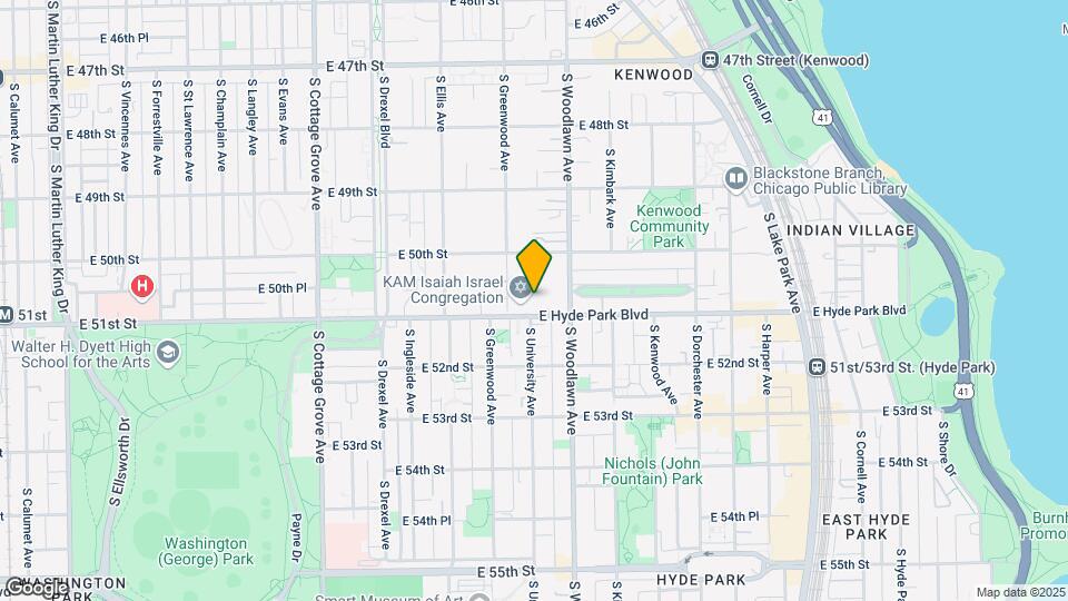 1118 E Hyde Park Blvd Map and Location Details