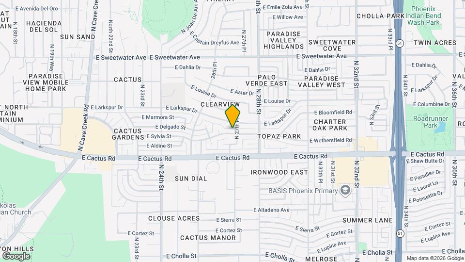 2706 E Sylvia St Map and Location Details