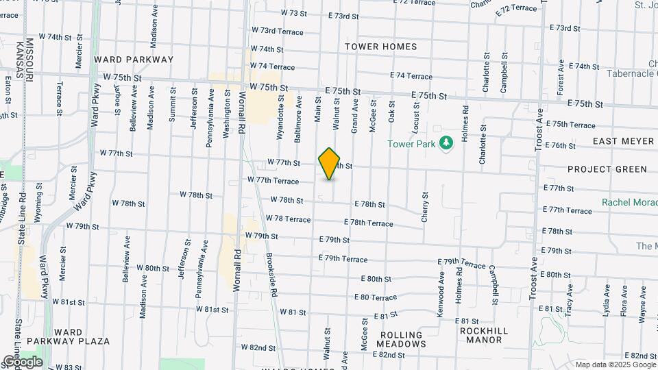 7724 Walnut St Map and Location Details