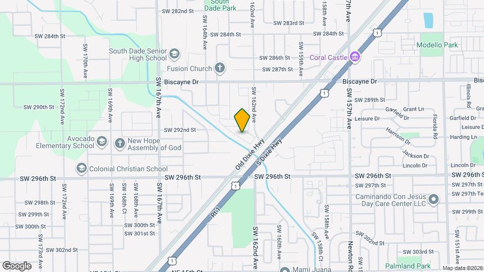 29257 SW 163rd Ct Map and Location Details