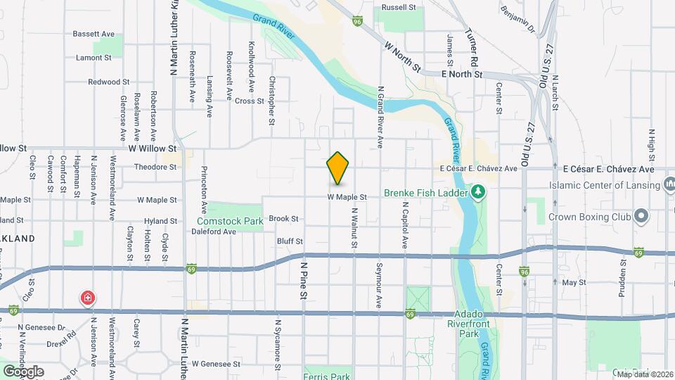 420.5 W Maple St Map and Location Details