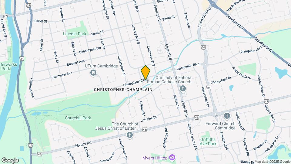 215 Champlain Blvd Map and Location Details