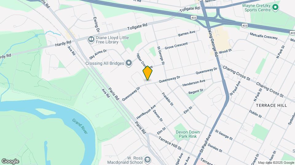 44 Kingsway Crescent Map and Location Details
