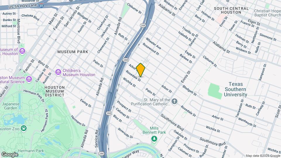 2419 Rosedale St Map and Location Details