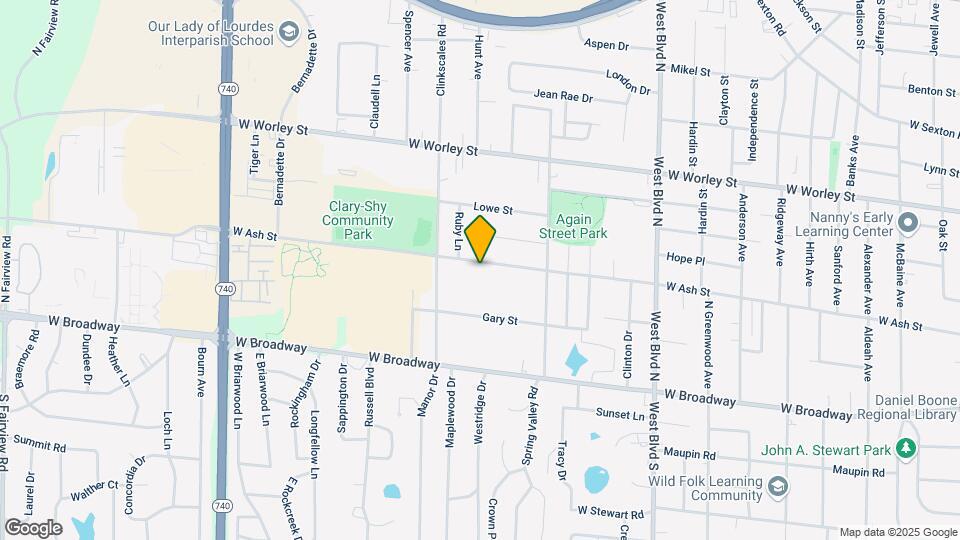 1500 W Ash St Map and Location Details
