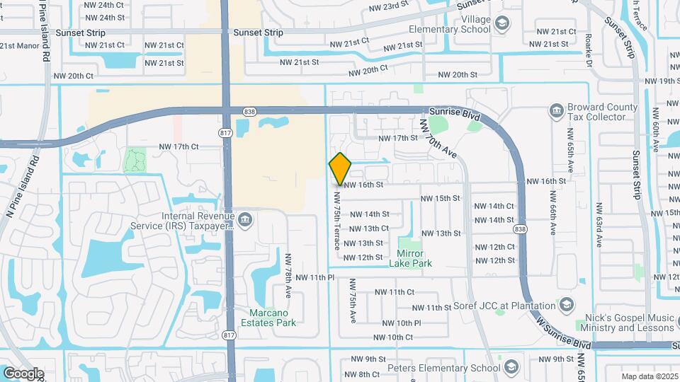 7560 NW 16th St Map and Location Details