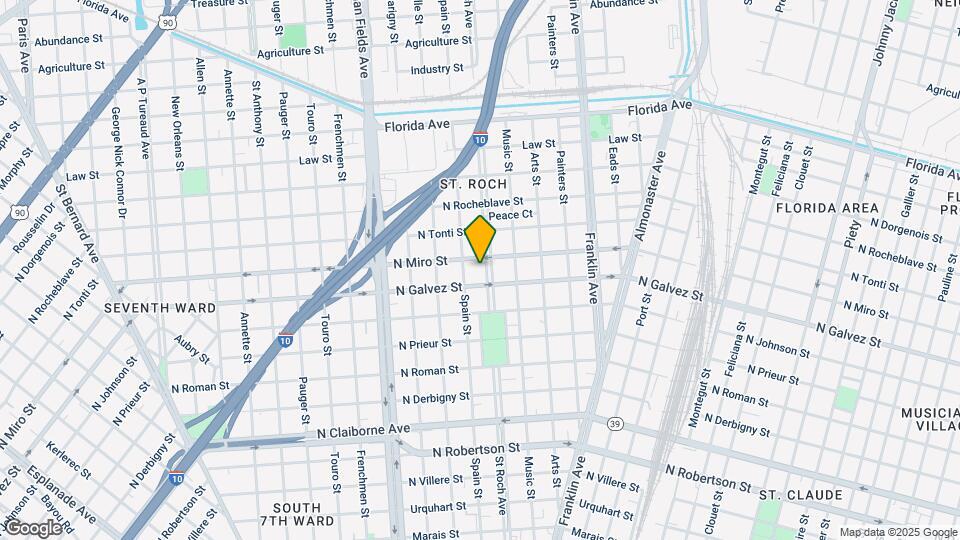 2120 St Roch Ave Map and Location Details