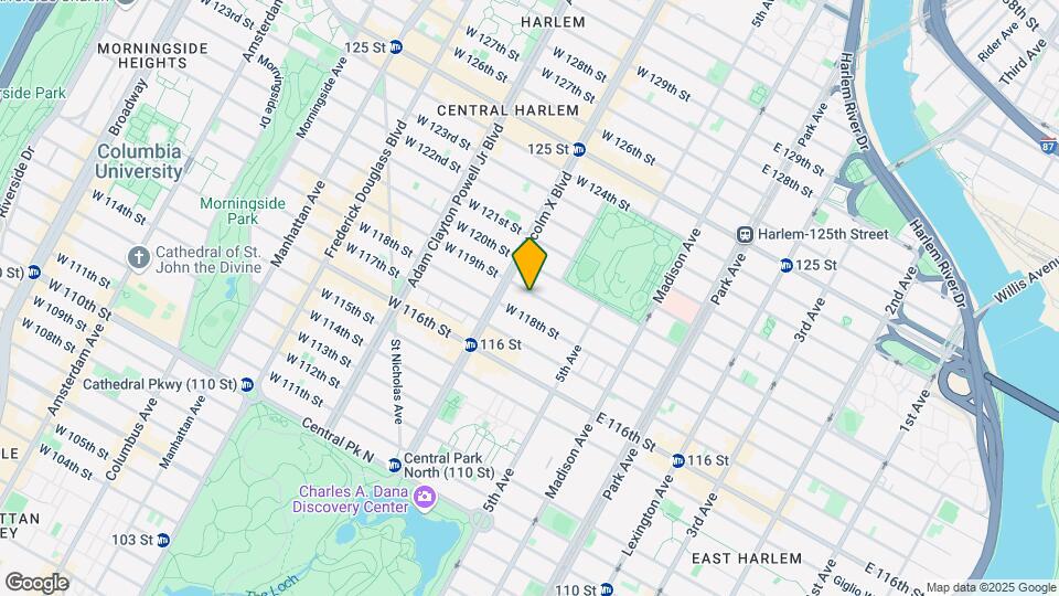 68 West 119th Street Mapa y Detalles de la Ubicación