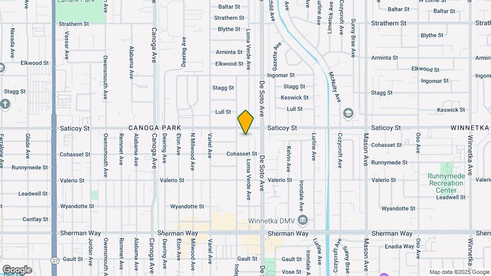 7537-7539 Loma Verde Ave Map and Location Details