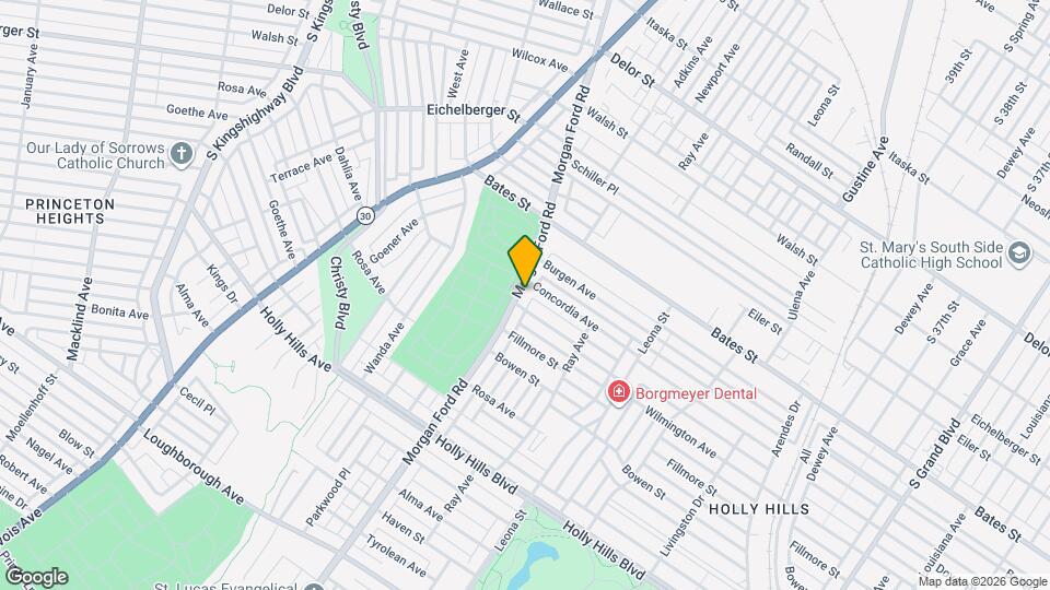 5714 Morgan Ford Rd Map and Location Details