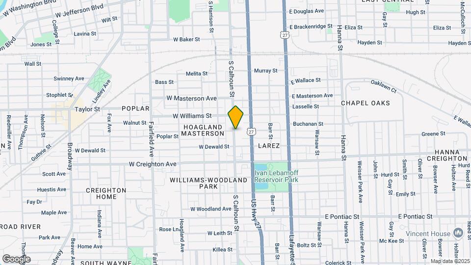 2103 S Calhoun St Map and Location Details