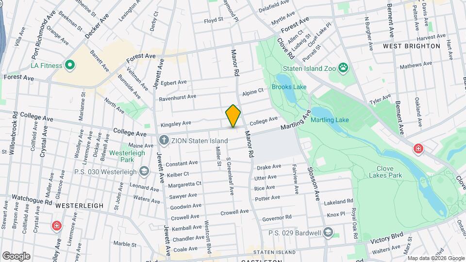 128 College Ave, Unit Cozy One Bedroom Map and Location Details