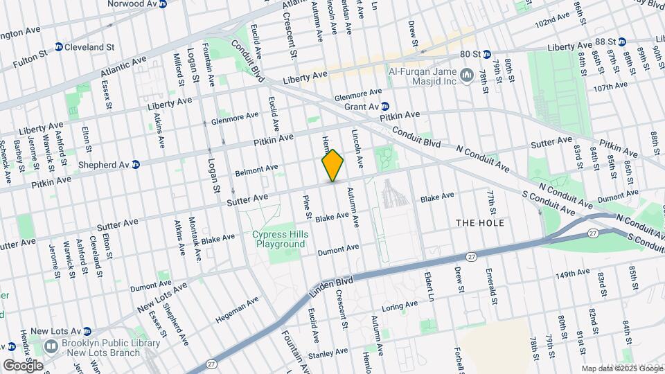 1338 Sutter Ave Map and Location Details