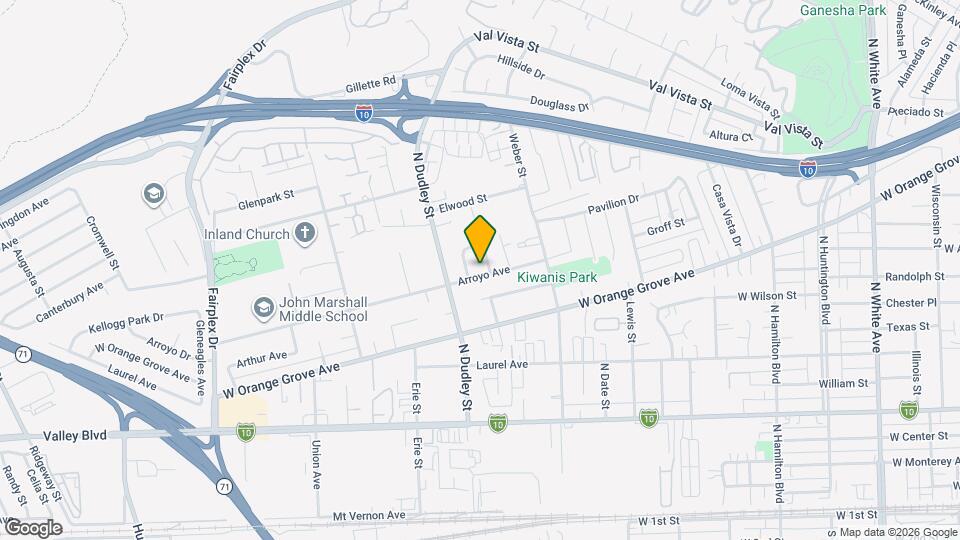 1437 Arroyo Ave Map and Location Details