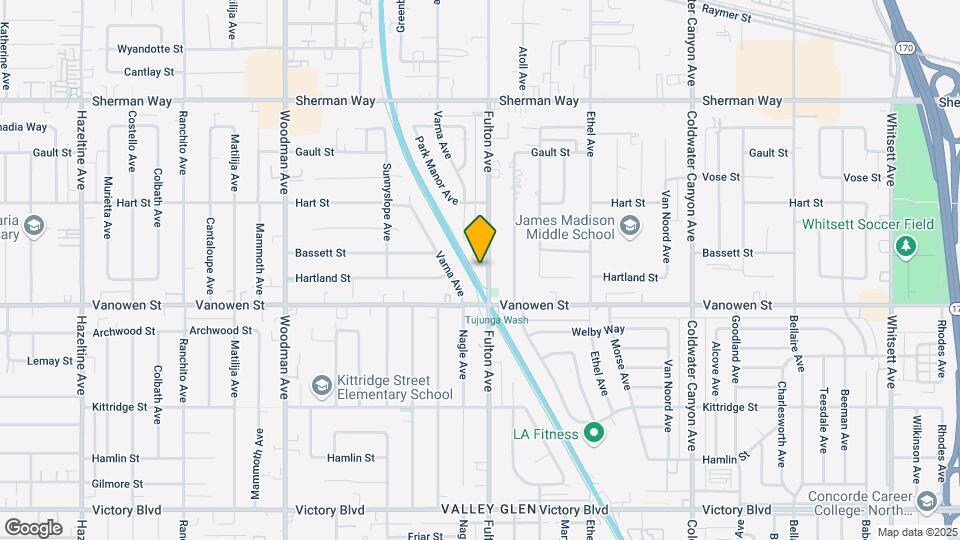 6845 Fulton Ave Map and Location Details
