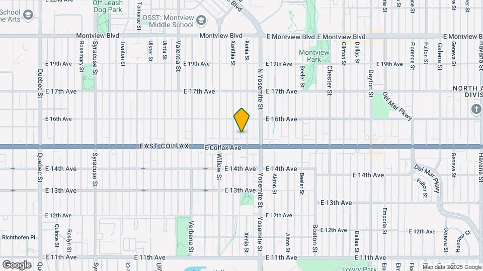 1523 Xenia St Map and Location Details