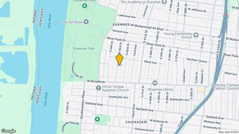 663 S 43rd St Map and Location Details