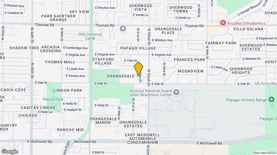2320 N 51st Pl Map and Location Details