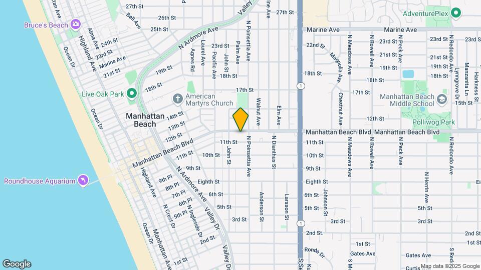 864 Manhattan Beach Blvd, Unit B Map and Location Details